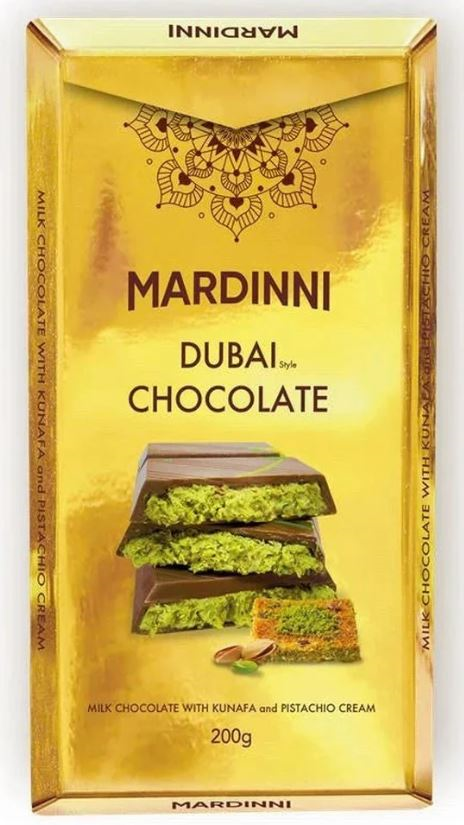 Mardinni Dubai Chocolate With Kunafa & Pistachio Cream