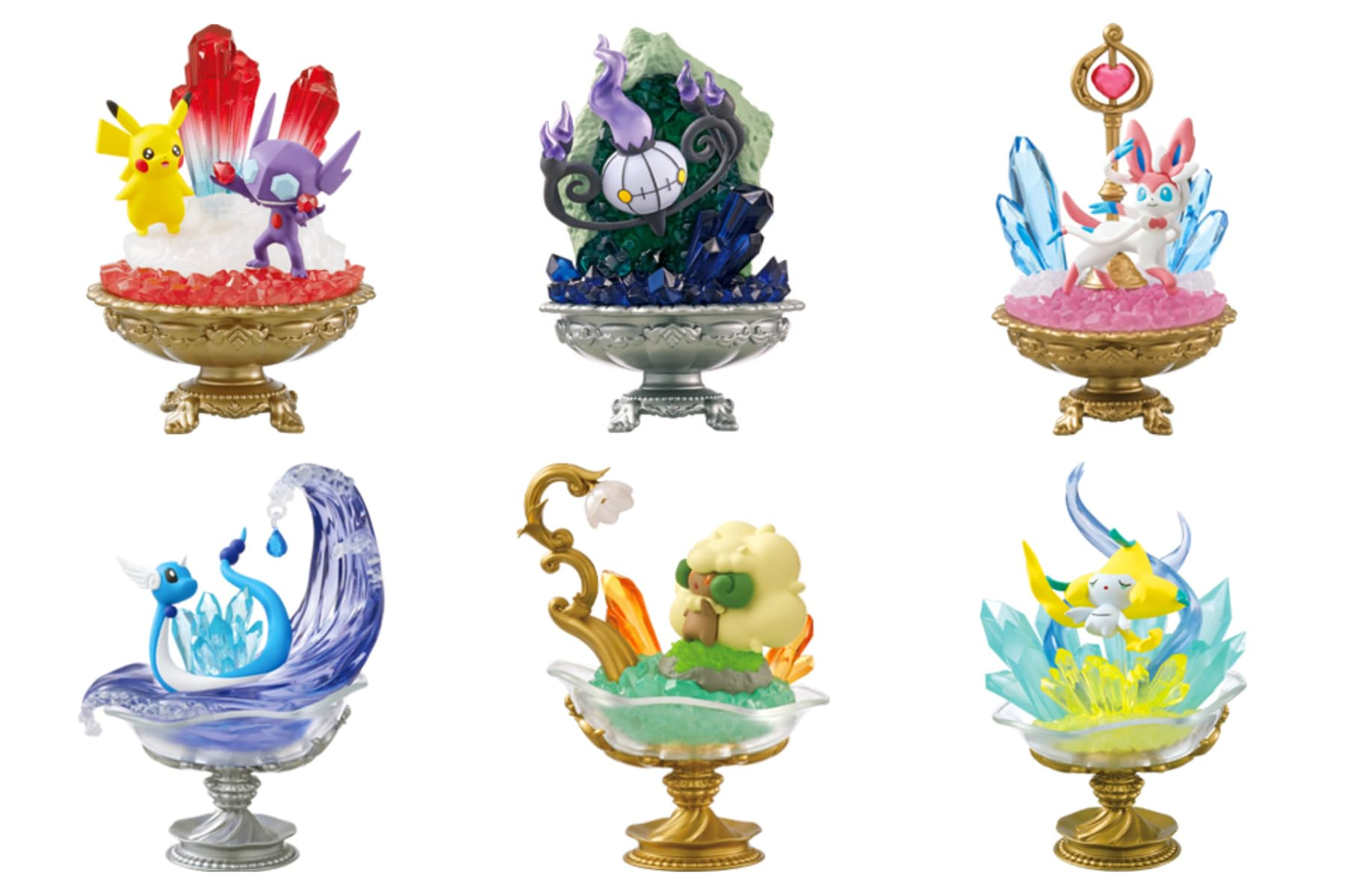 Boite de 6 Figurines Pokemon Gemstone Collection