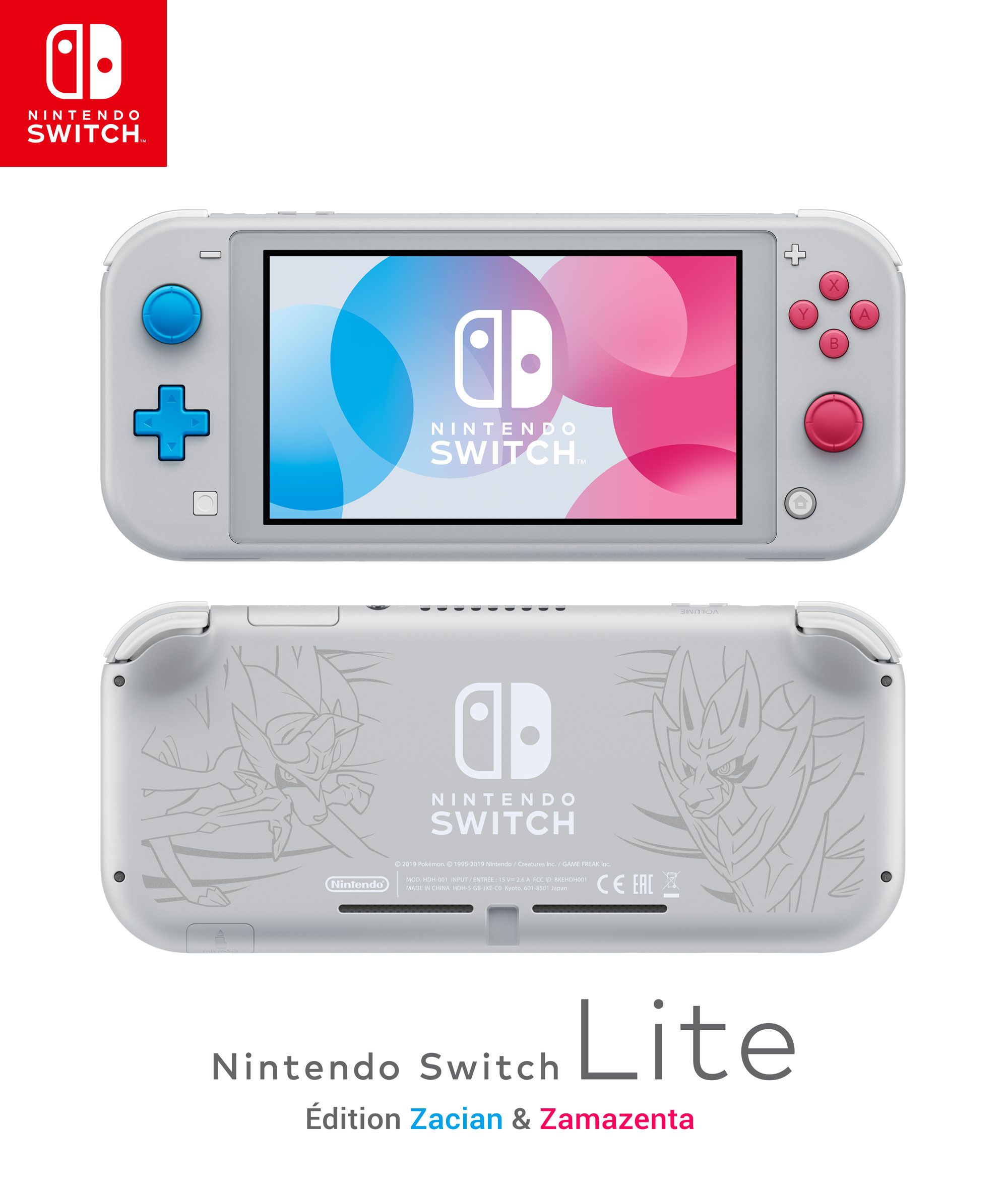 Nintendo Switch Lite Édition Limitée Zacian & Zamazenta