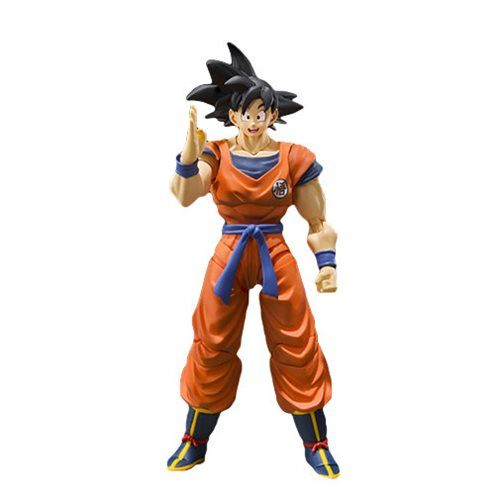 S.H. Figuarts Dragon Ball Son Goku Saiyan Élevé sur Terre - 140 mm