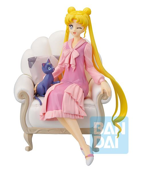 Sailor Moon Ichibansho Usagi & Luna Antique Style 13cm