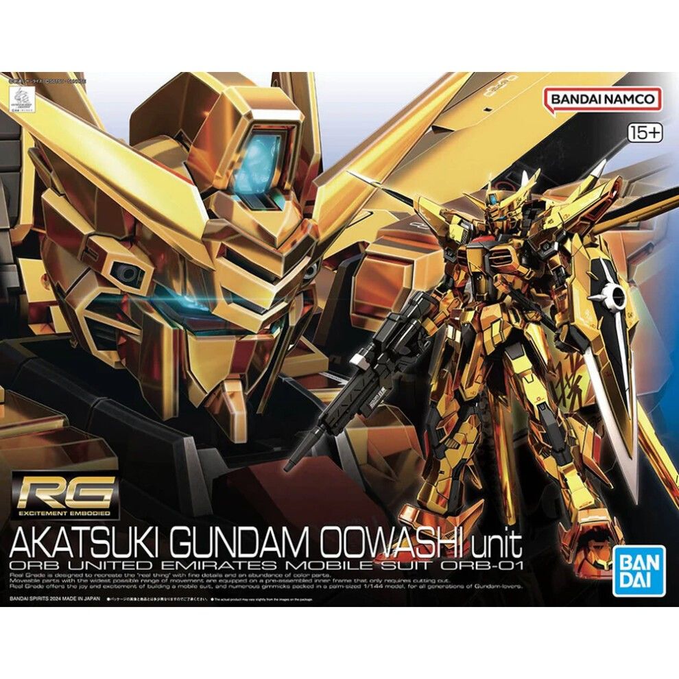Figurine d\'Action RG 1/144 Akatsuki Gundam Unité Oowashi
