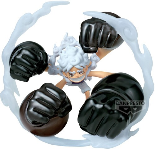 Banpresto One Piece World Collectable Figure Monkey D. Luffy Gear 5 Gum-Gum Dawn Gatling Special - 12 cm