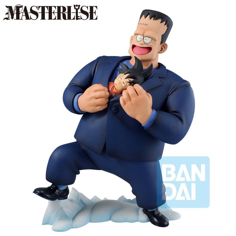 Figurine Ichibansho Dragon Ball Son Goku & Android 8 vs Armée du Ruban Rouge 25cm