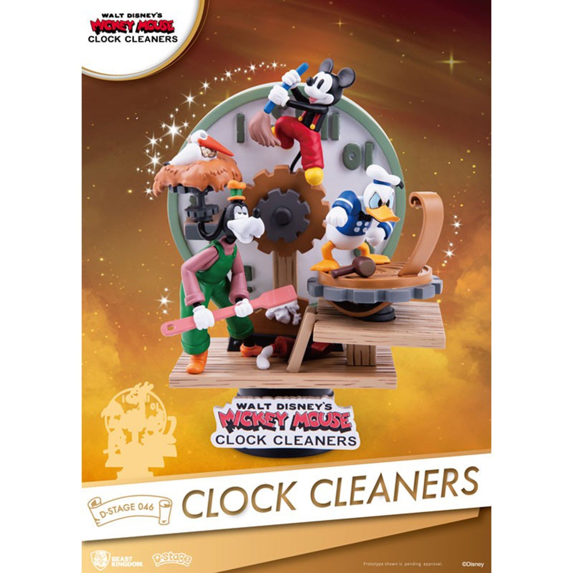 Disney - Diorama  - Nettoyeurs D\'Horloge - 15cm
