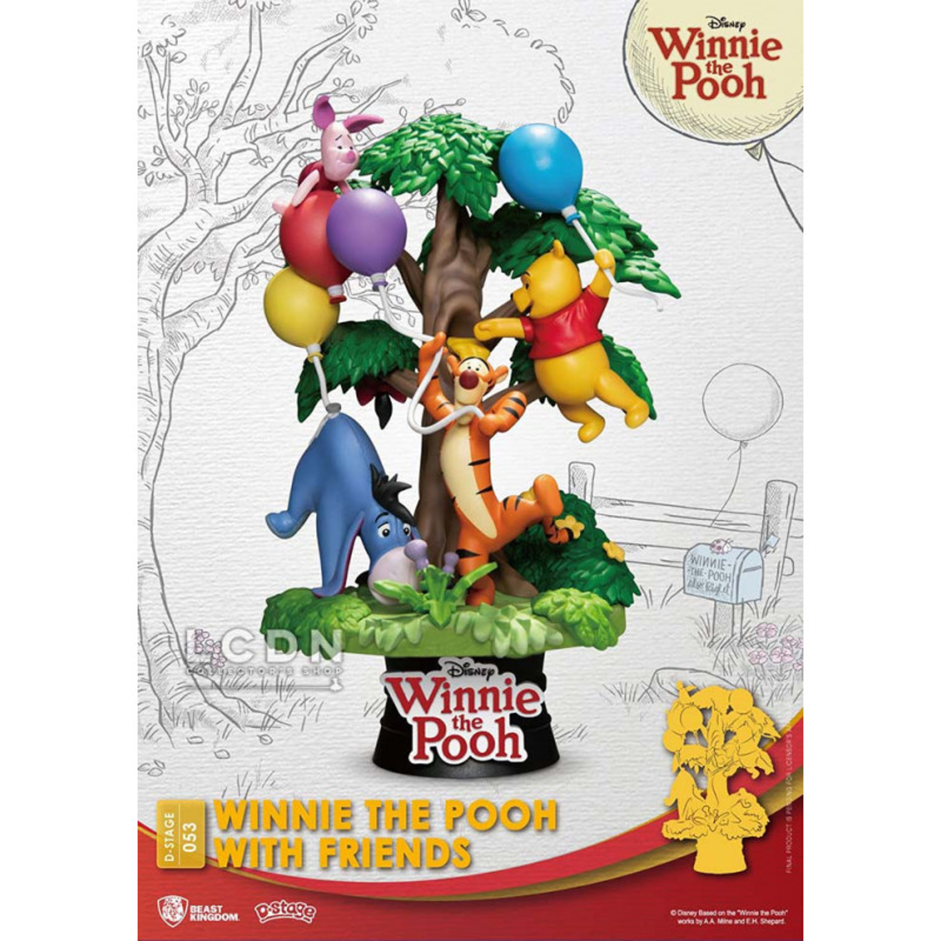 Disney - Diorama - Winnie the Pooh with Friends - 15cm
