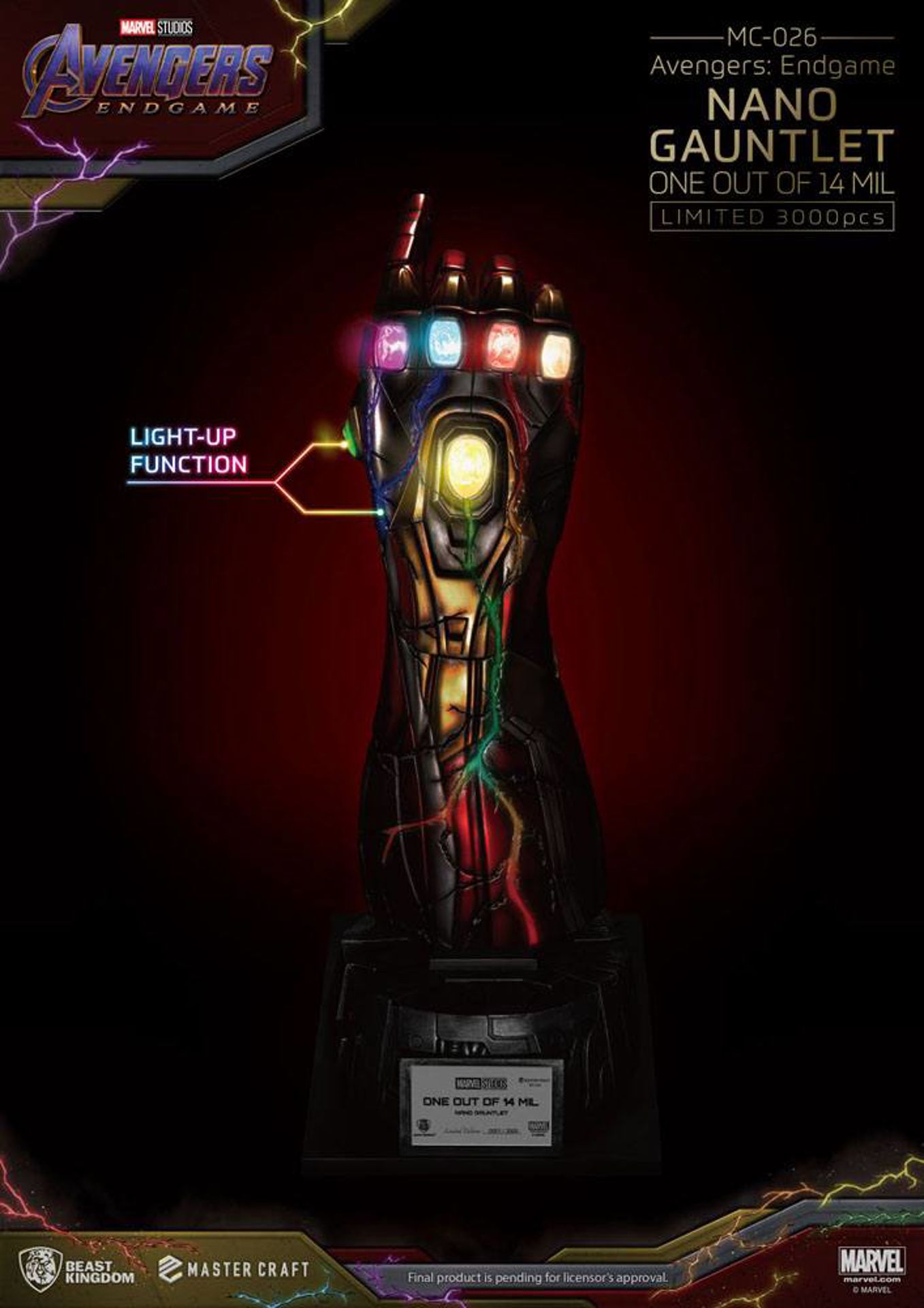 Avengers Endgame Statue Réplique 1/1 Master Craft Iron Man MK85