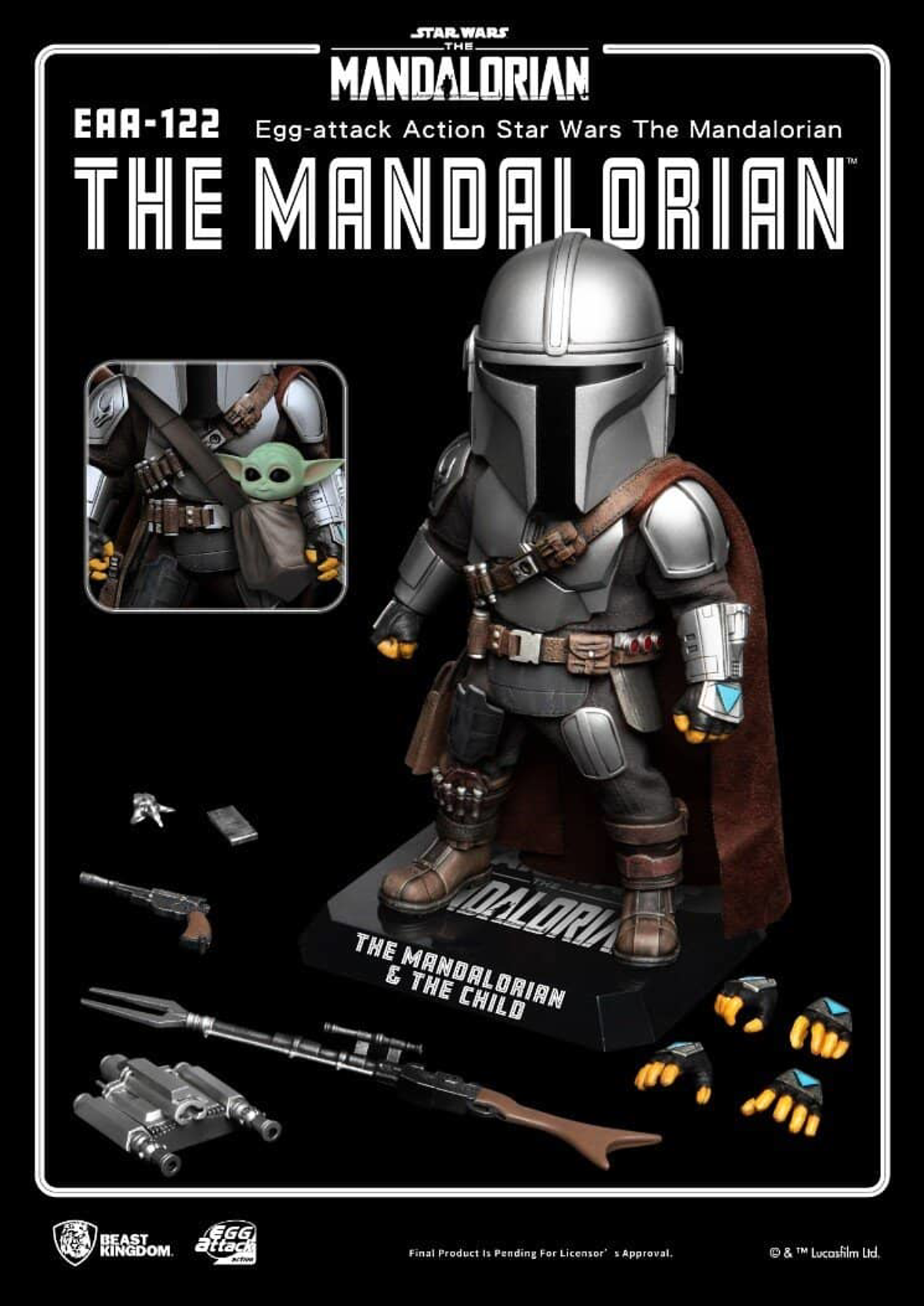 Star Wars The Mandalorian figurine Egg Attack Action - 17cm