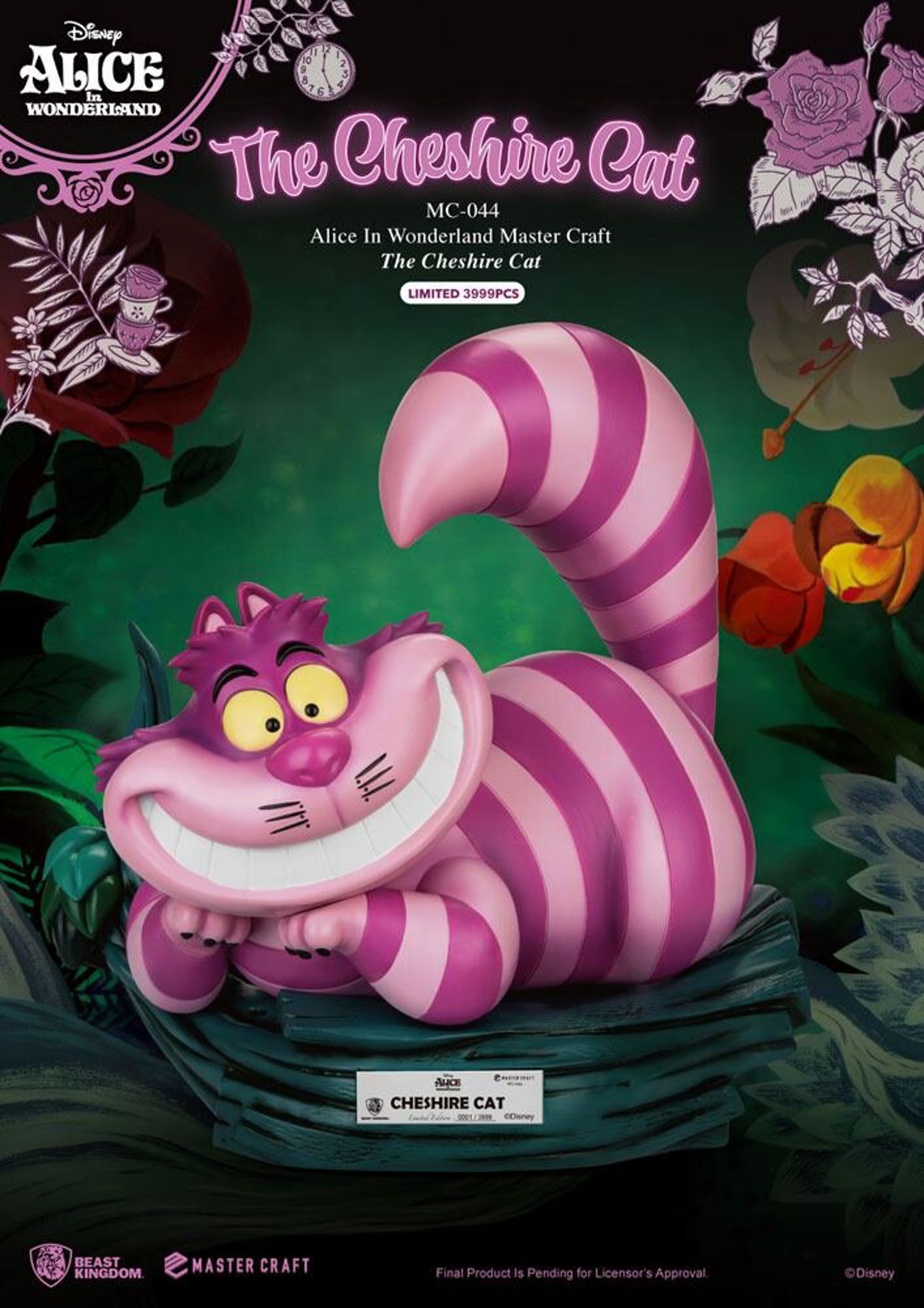 Beast Kingdom - Disney - MC-044 - Alice In Wonderland - Master Craft The Cheshire Cat - 34cm
