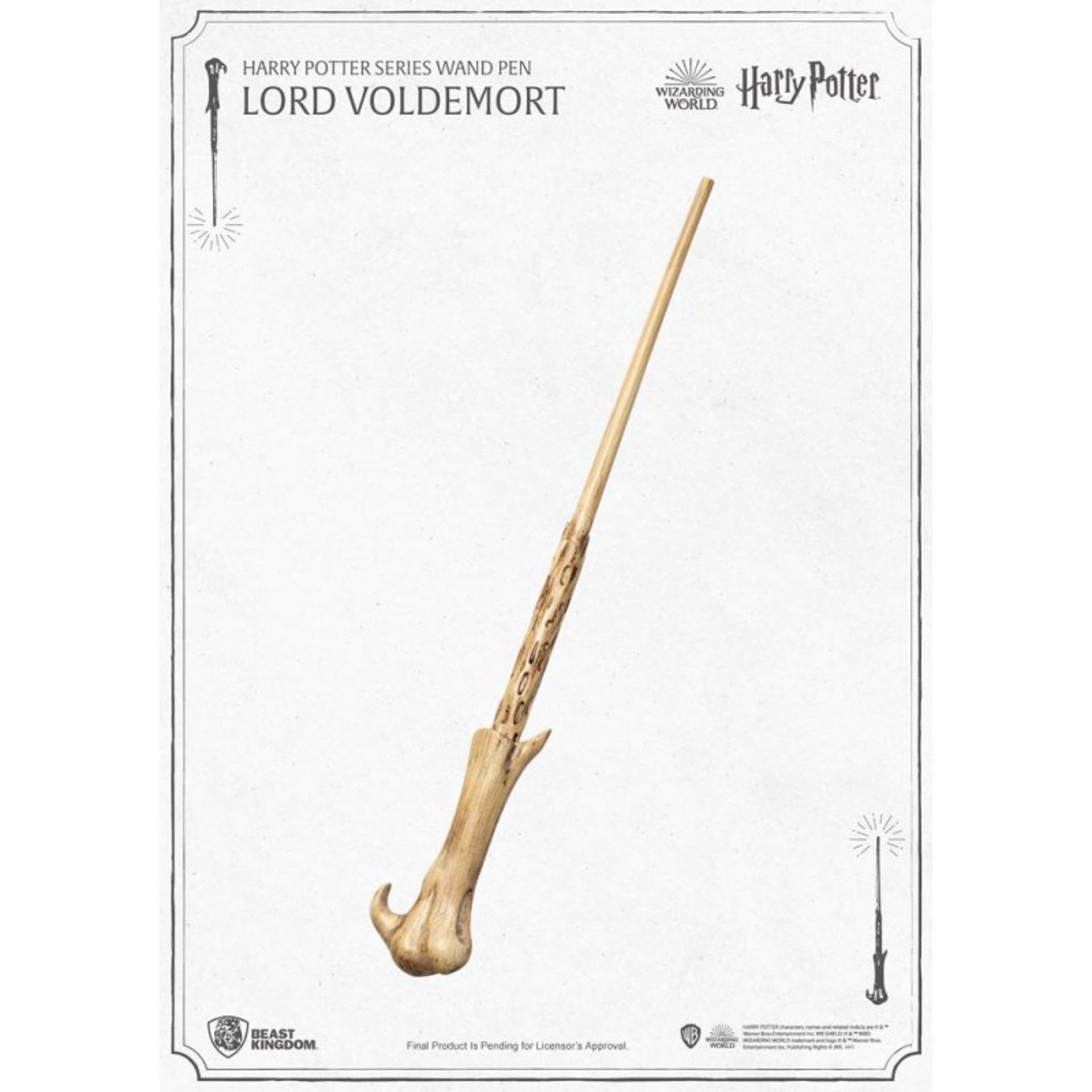 Stylo baguette & Marque-page Voldemort