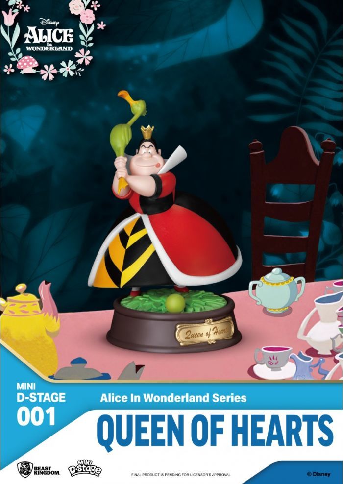 DISNEY - Alice - Reine Rouge - Statuette Mini Diorama 10cm