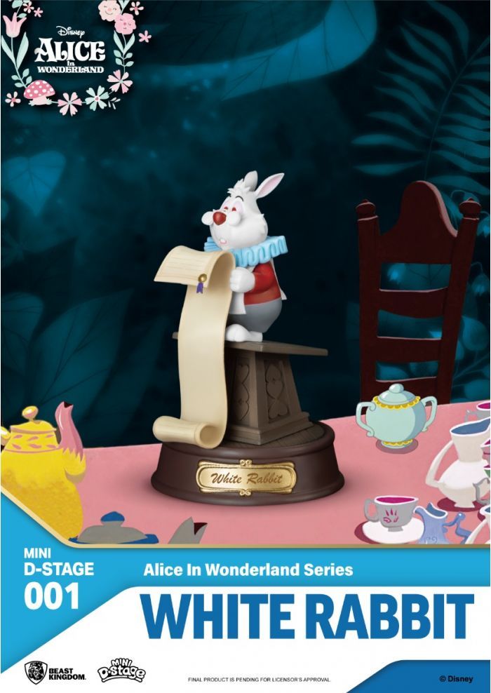 DISNEY - Alice - Lapin blanc - Statuette Mini Diorama 10cm