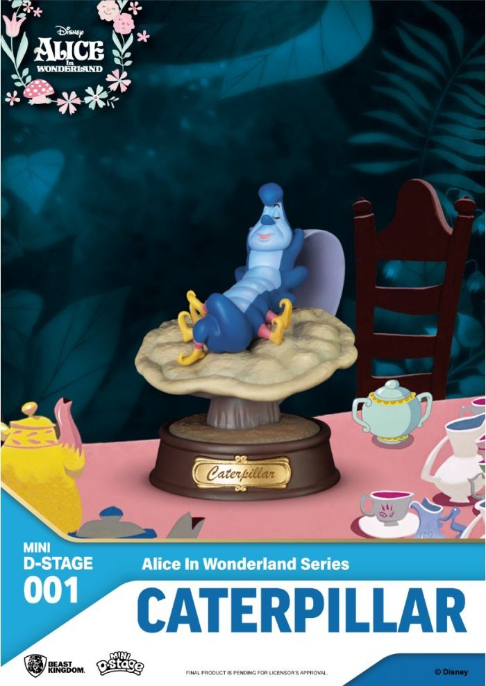 DISNEY - Alice - Absolem - Statuette Mini Diorama 10cm