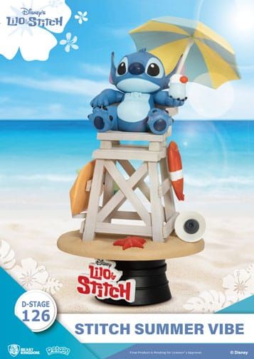 Disney diorama PVC D-Stage Stitch Summer Vibe 16 cm