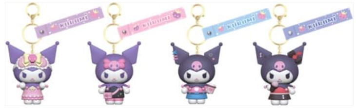 Porte Clé Kuromi Sanrio Bleue