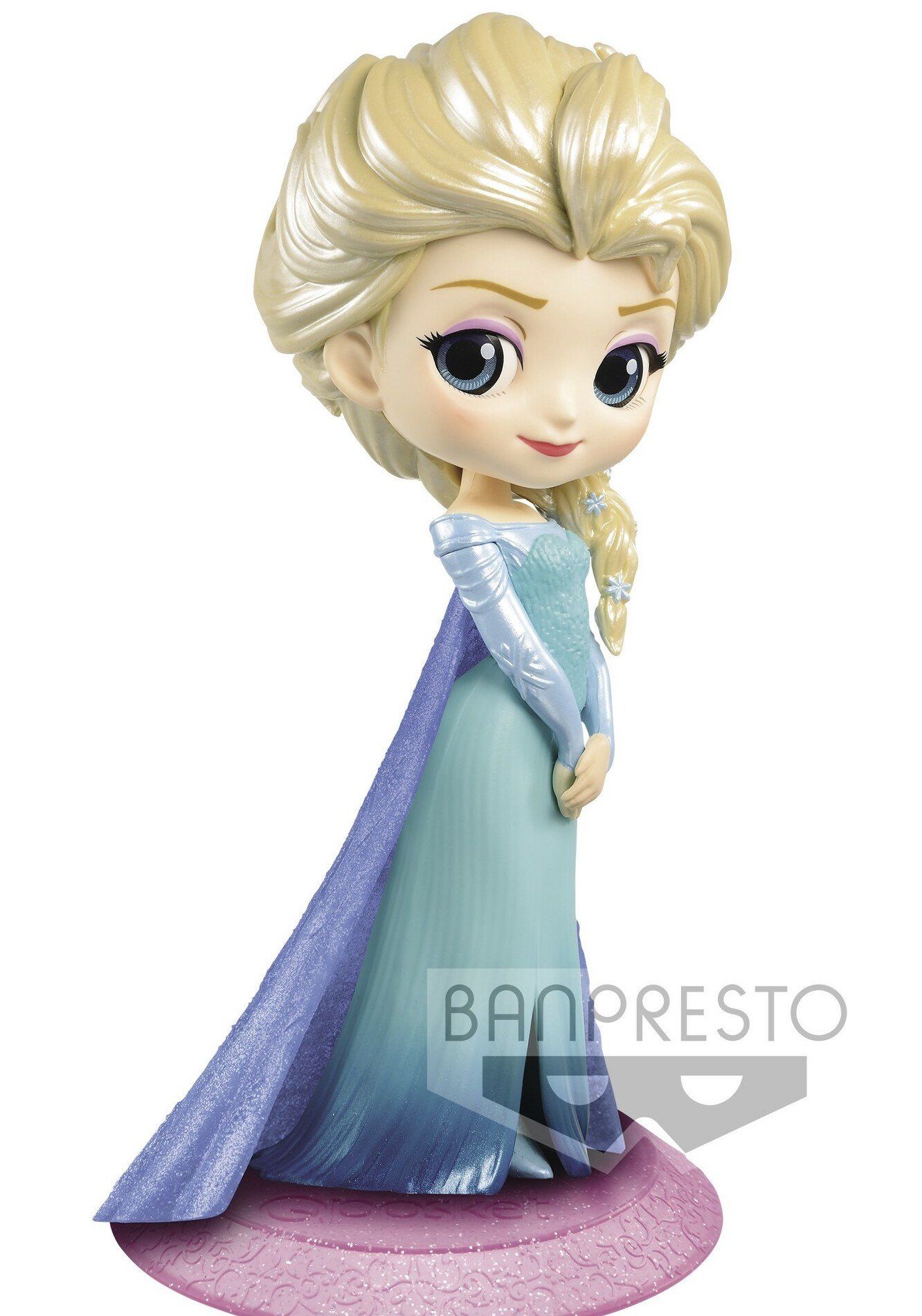 Disney Characters - Q Posket Elsa Glitter Line Figure 14cm