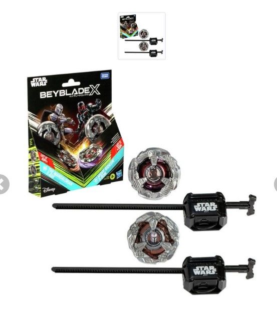 BEYBLADE X - Star Wars Mandalorian 3-60F & Moff Gideon 3-80N Duo Pack