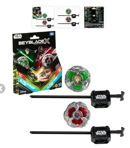BEYBLADE X - Star Wars Luke 4-80B & Dark Vador 4-60P Dual Pack