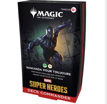 Commander Deck - Magic The Gathering -marvel Super Heroes - Wakanda Pour Toujours