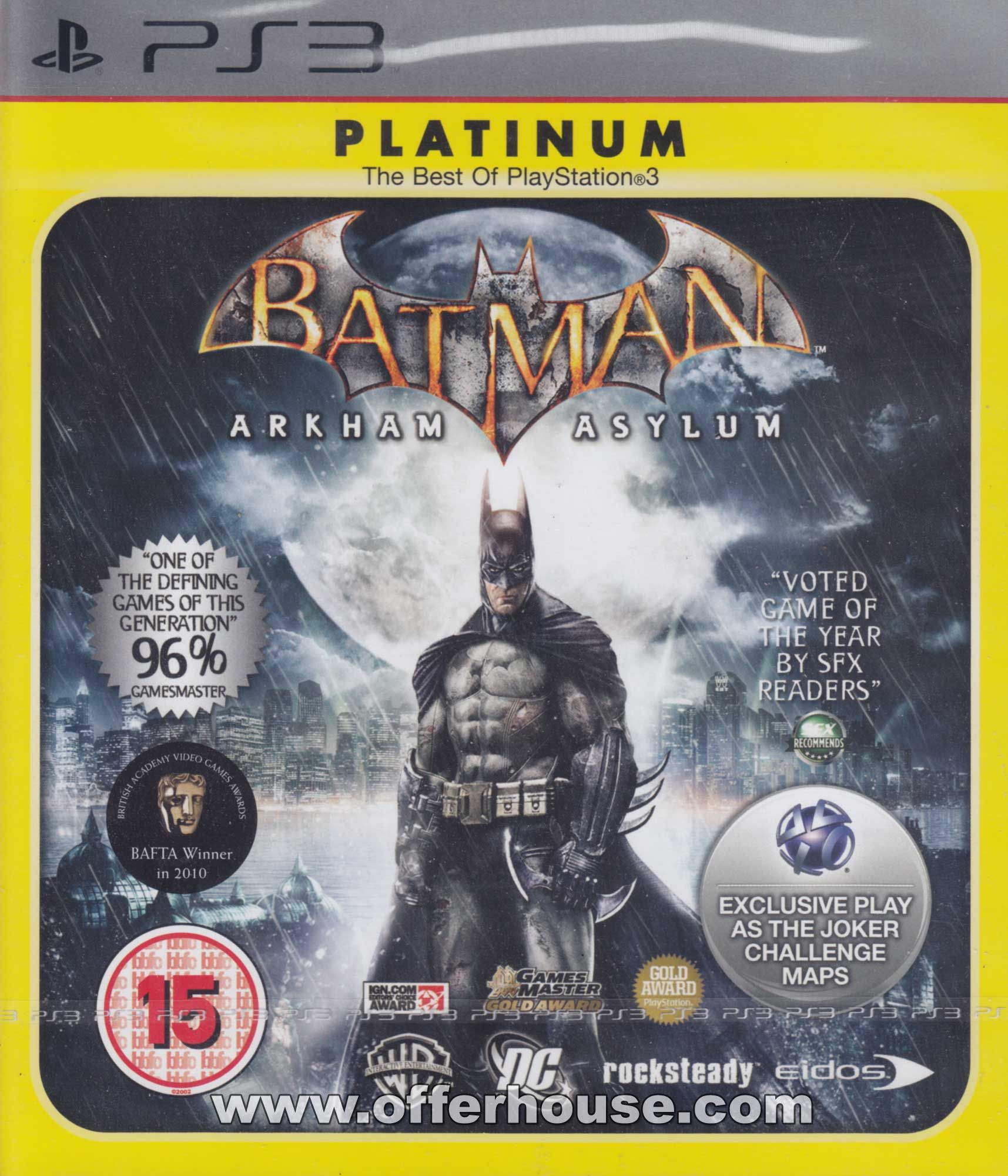 Batman Arkham Asylum Platinum