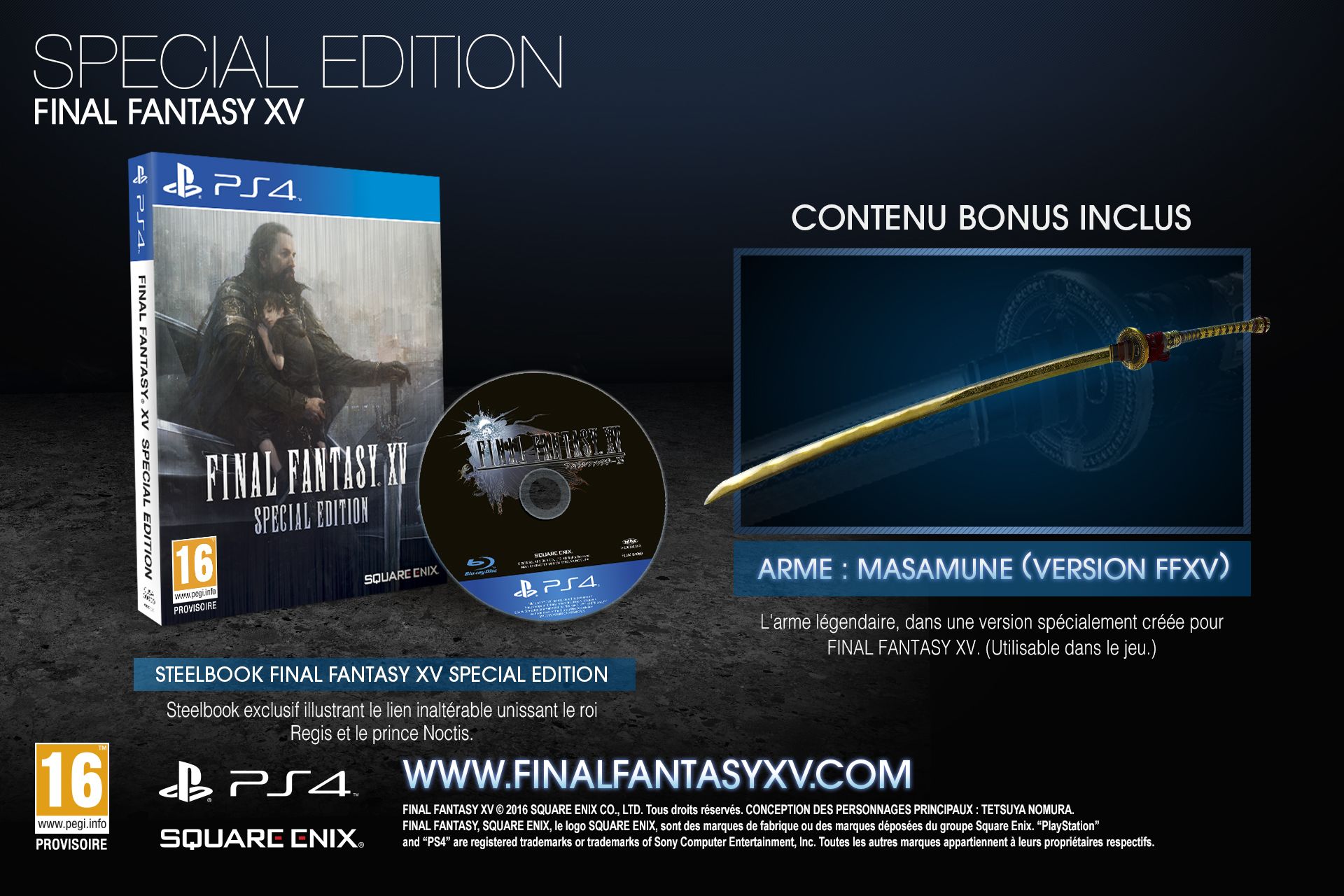 Final Fantasy XV Special Steelbook Edition
