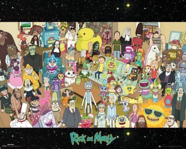 Rick & Morty Cast - Mini Poster