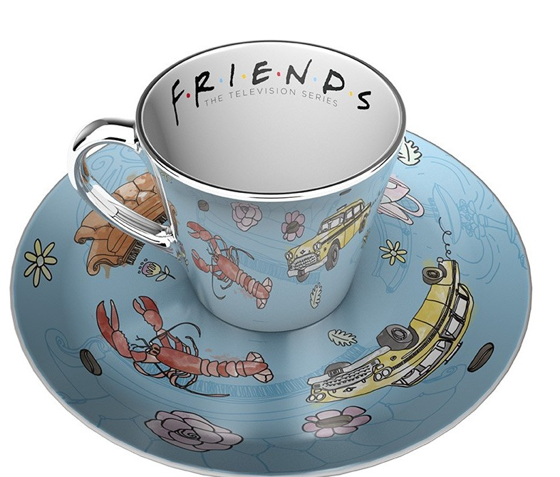 FRIENDS - Tasse à café miroir et soucoupe