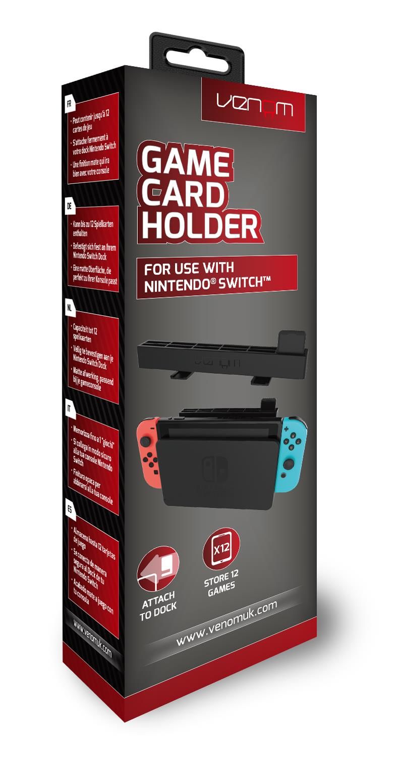 Venom Game Card Holder Storage Rack for Nintendo Switch