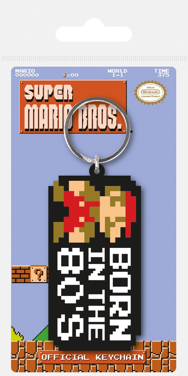 Super Mario Bros. - Born In The 80's Rubber Keychain
