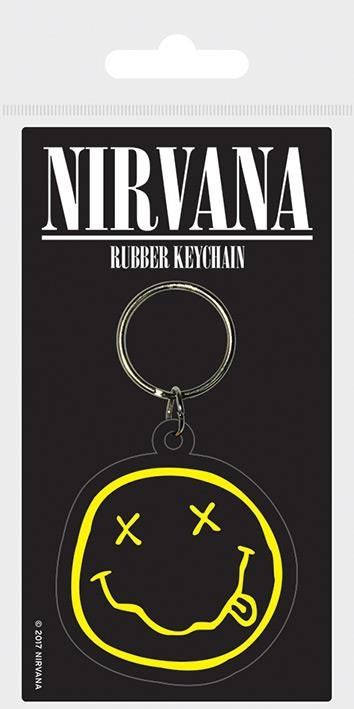 Nirvana - Sourire Porte-Clef en Caoutchouc