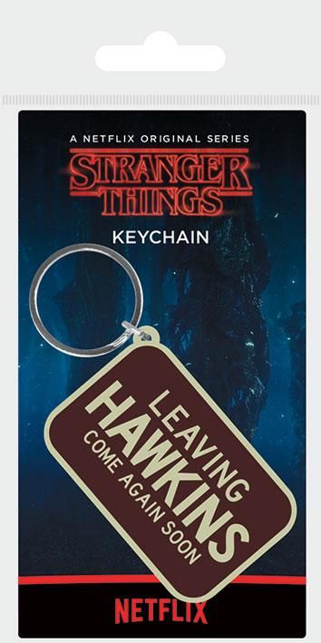 Stranger Things - Leaving Hawkins Rubber Keychain