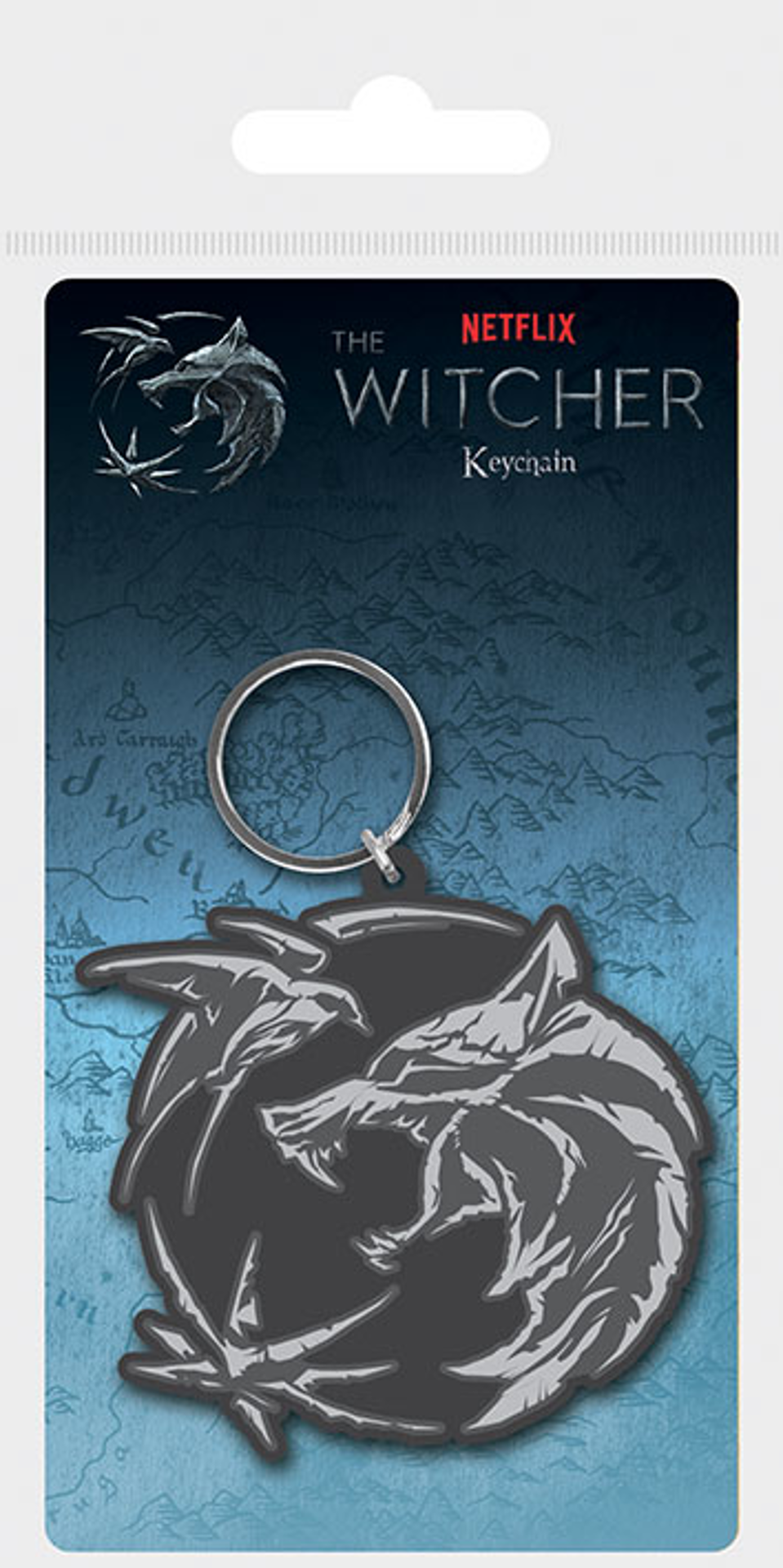 The Witcher - Porte-clefs en caoutchouc Loup, hirondelle