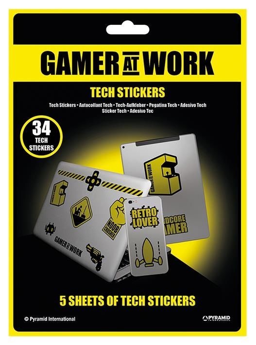 Gamer at Work - Pack d\'Autocollant