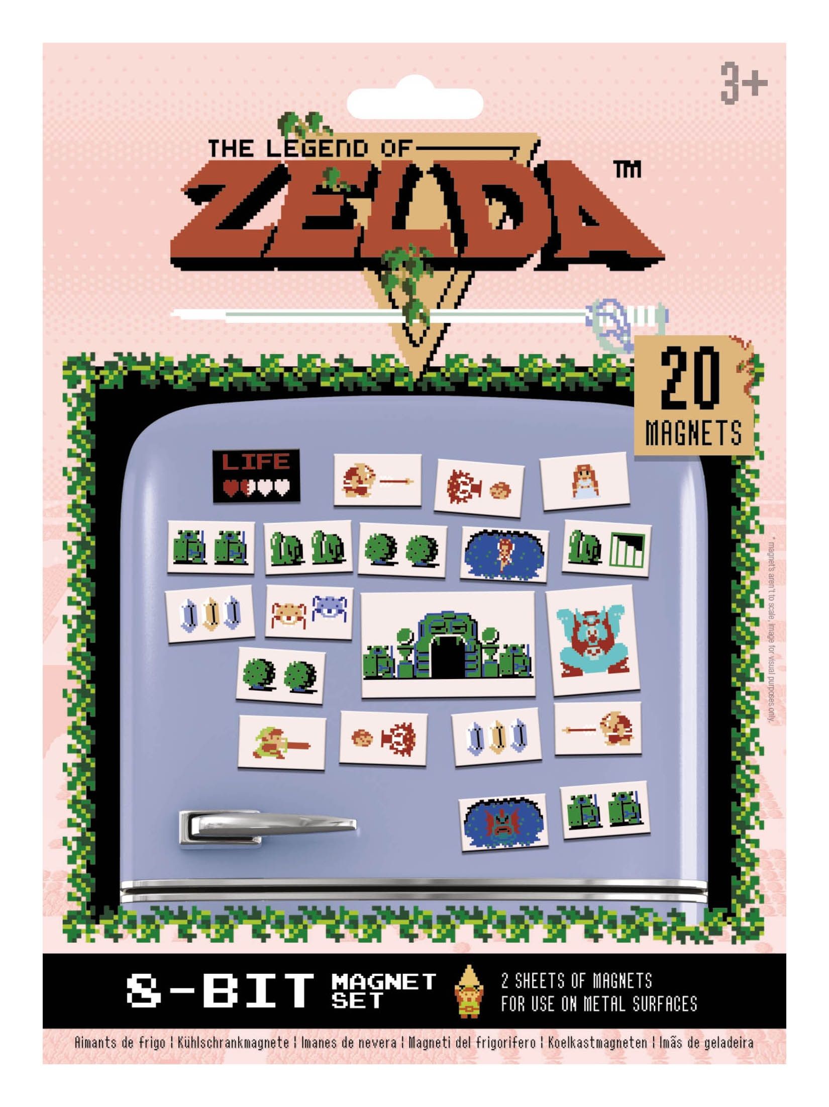 The Legend of Zelda - Pack d'Aimant Retro