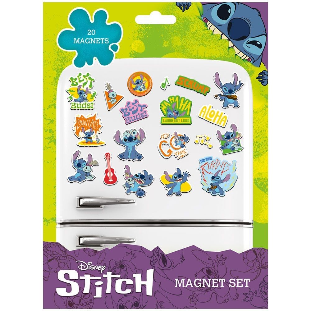 Ensemble d\'Aimants de Réfrigérateur Lilo & Stitch