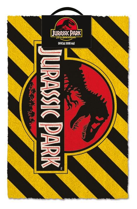 Jurassic Park - Tapis de porte Warning
