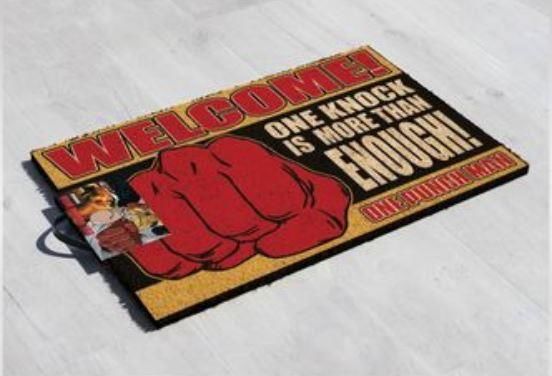 One Punch Man - Tapis de porte  "One Knock is More Than Enough"