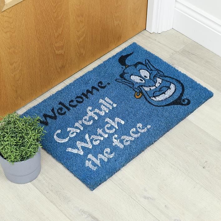 Aladdin - Attention au Visage Tapis de porte 40 x 60 cm