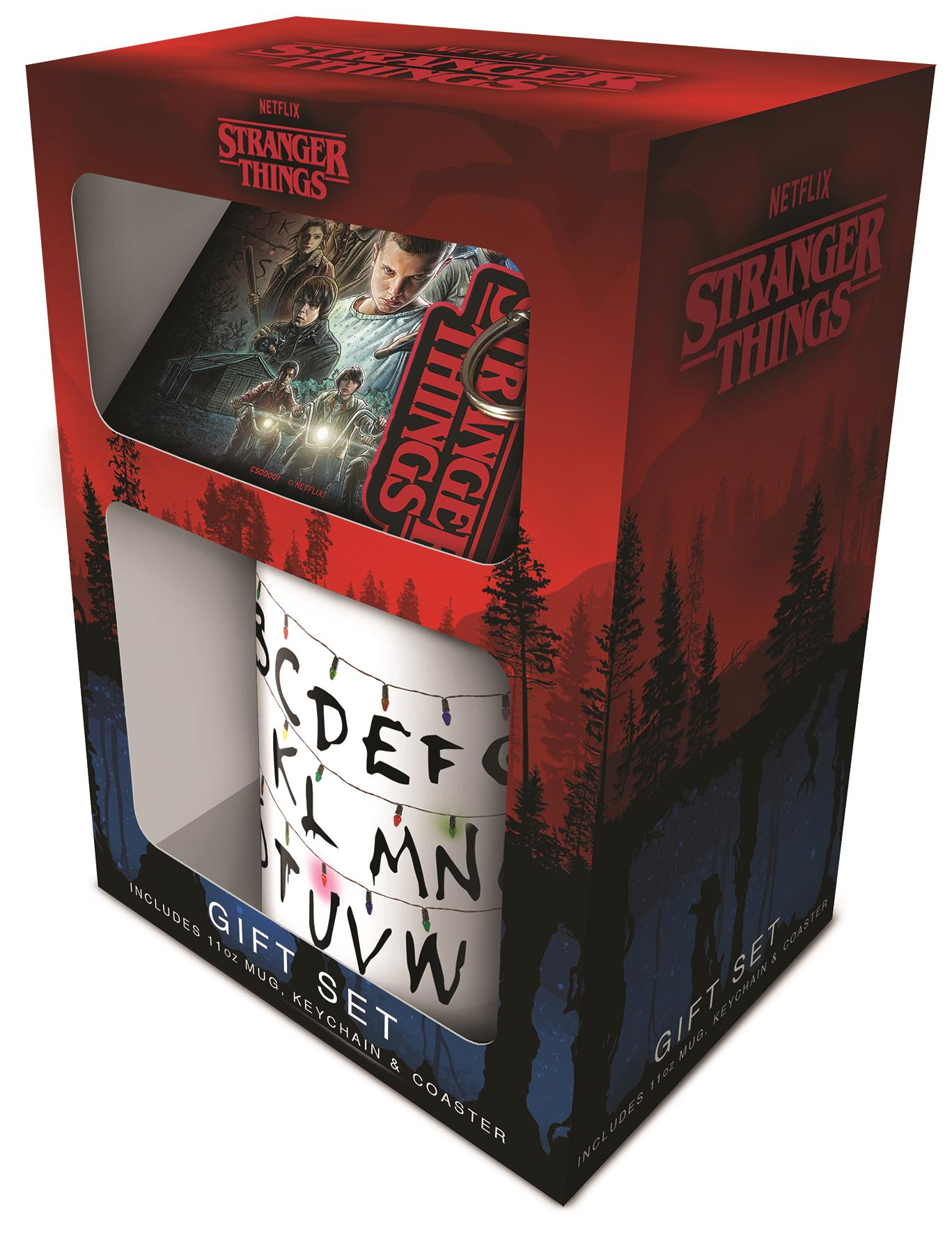 Stranger Things - Coffret cadeau Mug + Coaster + Porte-Clefs