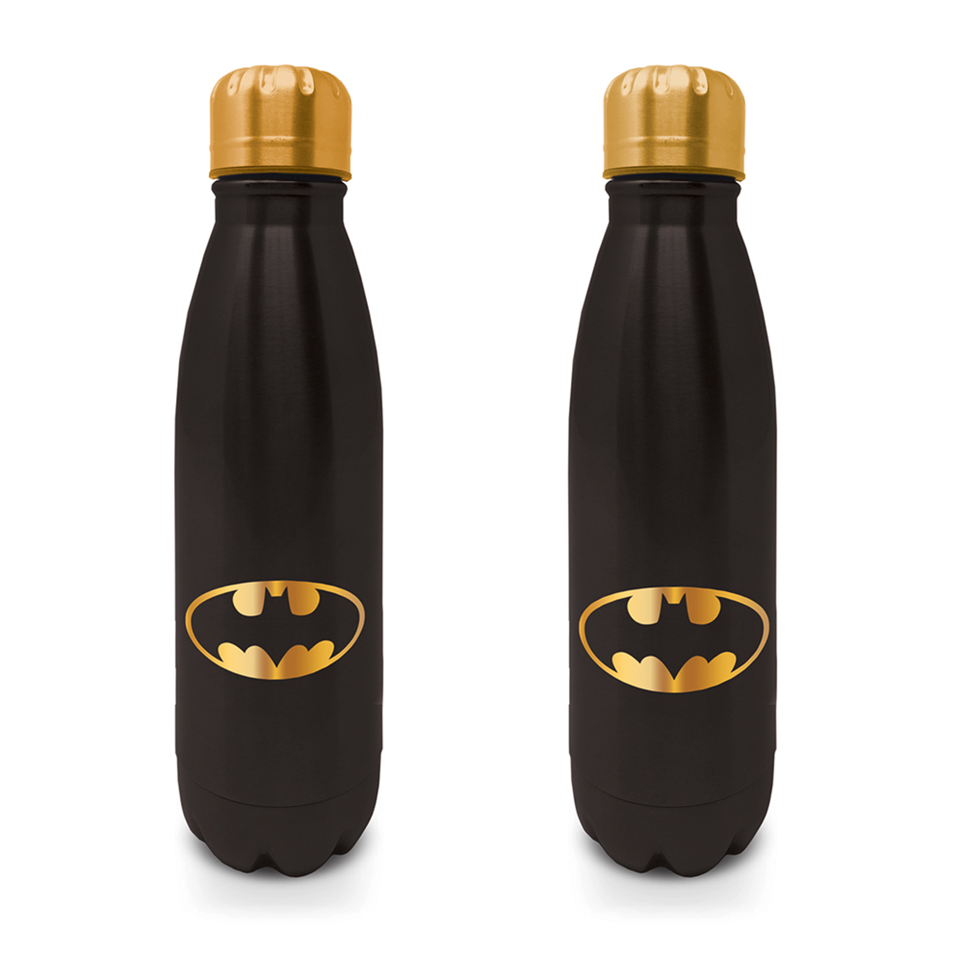 Batman - Petite bouteille en métal Noire et Dorée 540ml