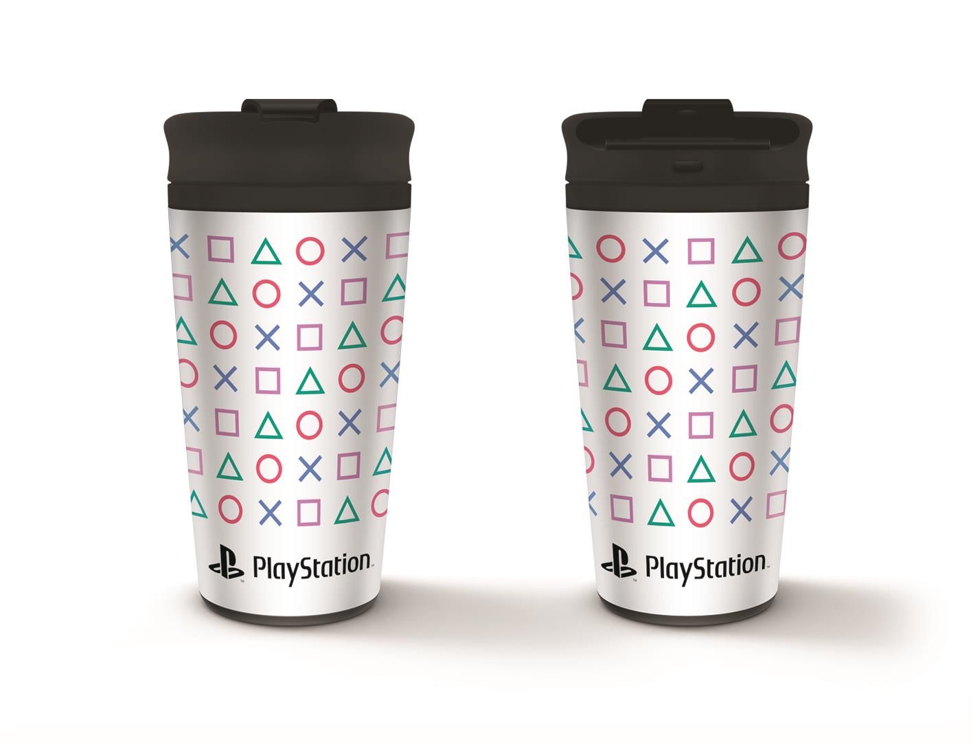 PlayStation - Mug de voyage en métal Formes de PlayStation