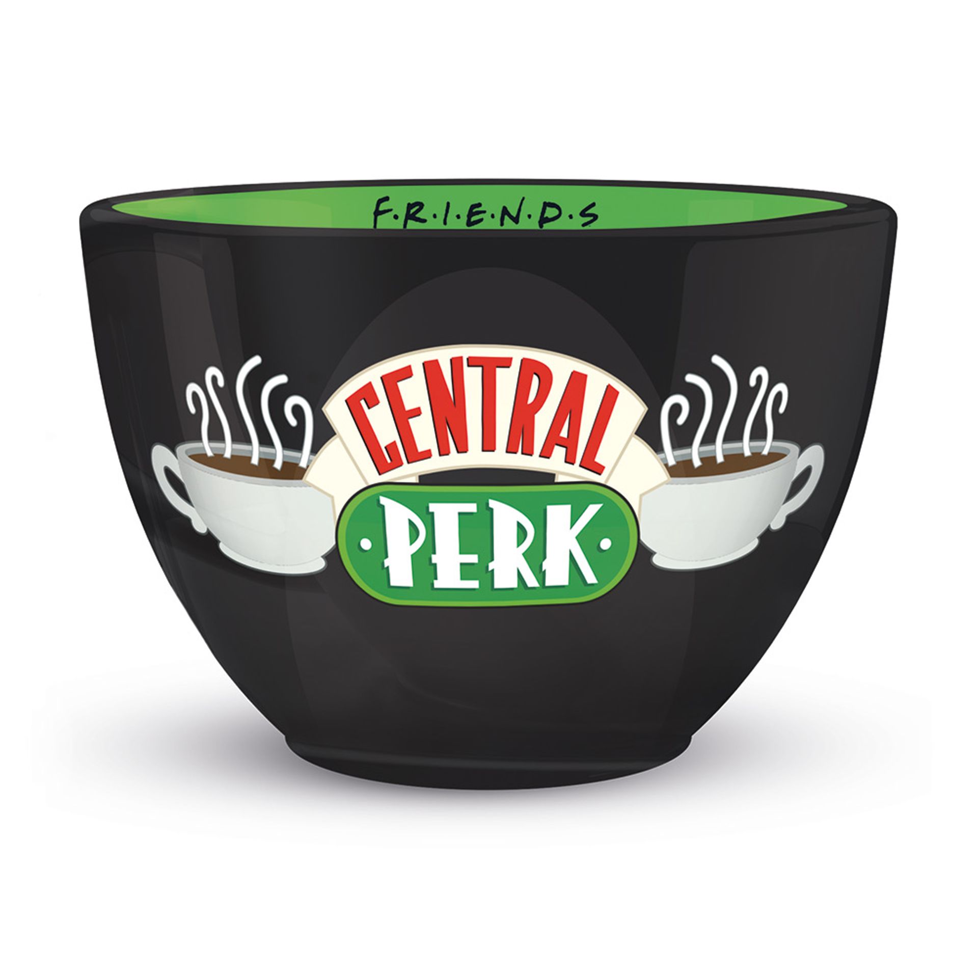 Friends - Tasse à cappuccino noire Central Perk "Huggy" 630ml