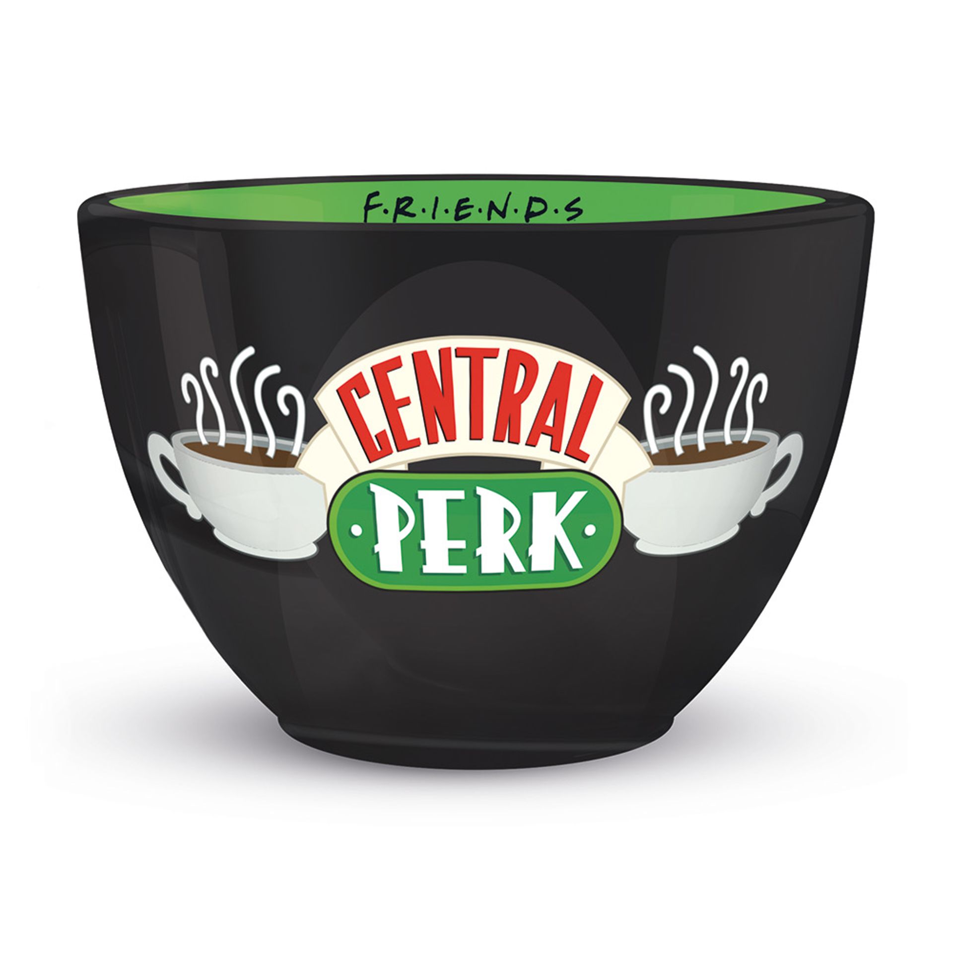 Friends - Tasse à cappuccino noire Central Perk \"Huggy\" 630ml