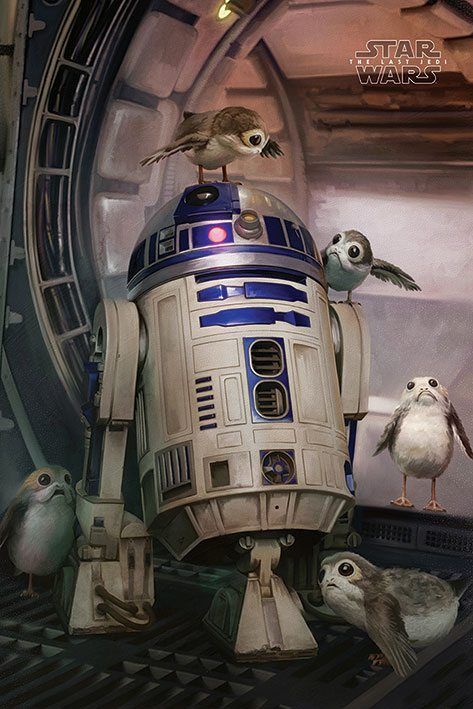 Star Wars The Last Jedi - R2-D2 & Porgs Maxi Poster