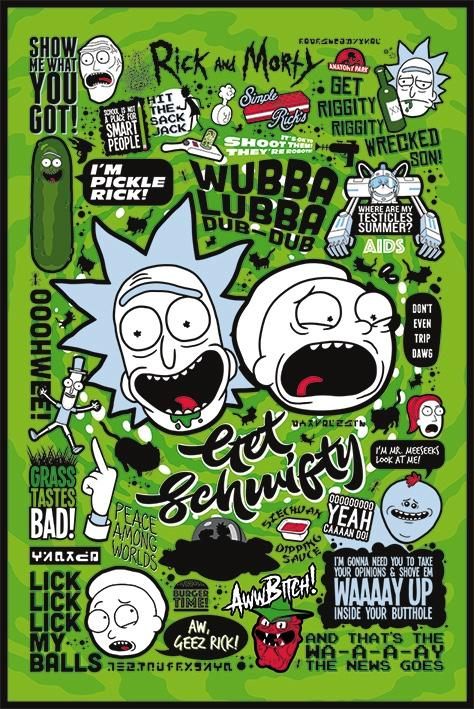 Rick & Morty - Phrases Cultes Maxi Poster