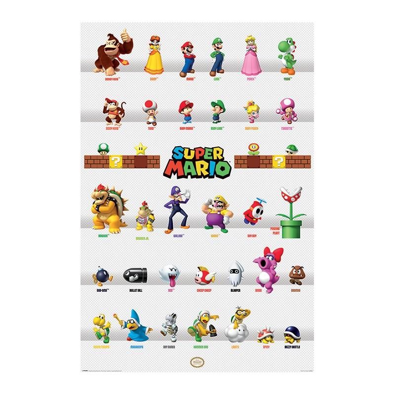Super Mario Character Parade - Maxi Poster