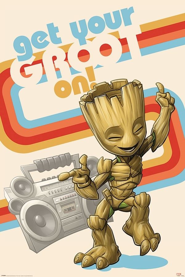 GET YOUR GROOT ON MAXI POSTER