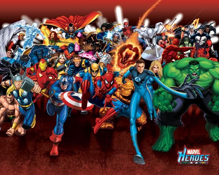 Marvel Heroes Attack - Mini Poster