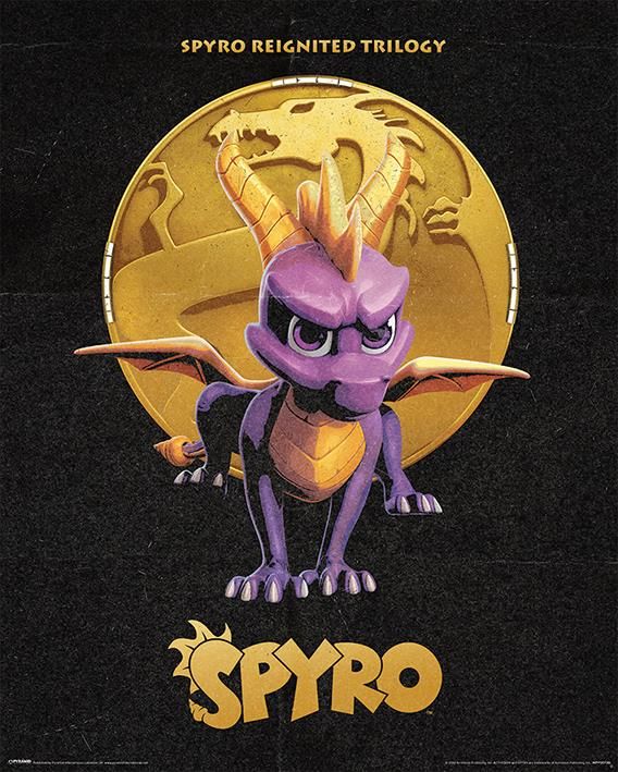 Spyro (Golden Dragon) - Mini Poster