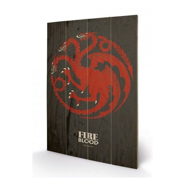 Game of Thrones - Targaryen Sigil Wood Print